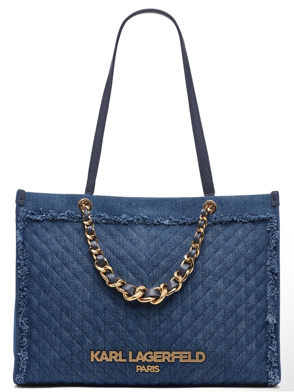 Karl Lagerfeld Savoie Large Tote Bag in Denim EUC